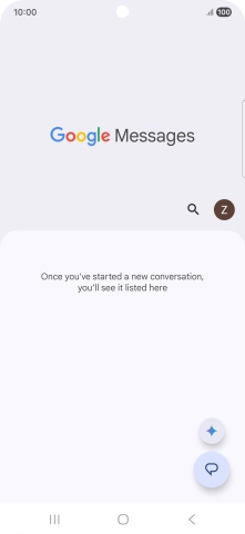 Press the profile icon. Press the profile icon.