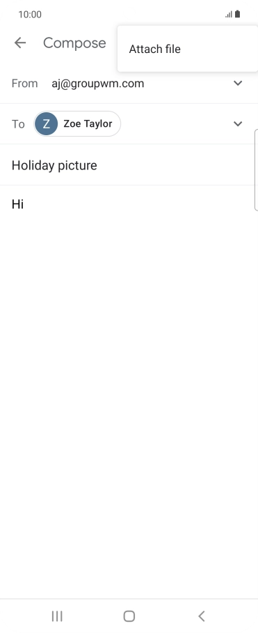 Press Attach file and go to the required folder. Press Attach file and go to the required folder.