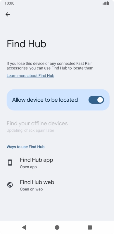 Press the Home key to return to the home screen. Press the Home key to return to the home screen.