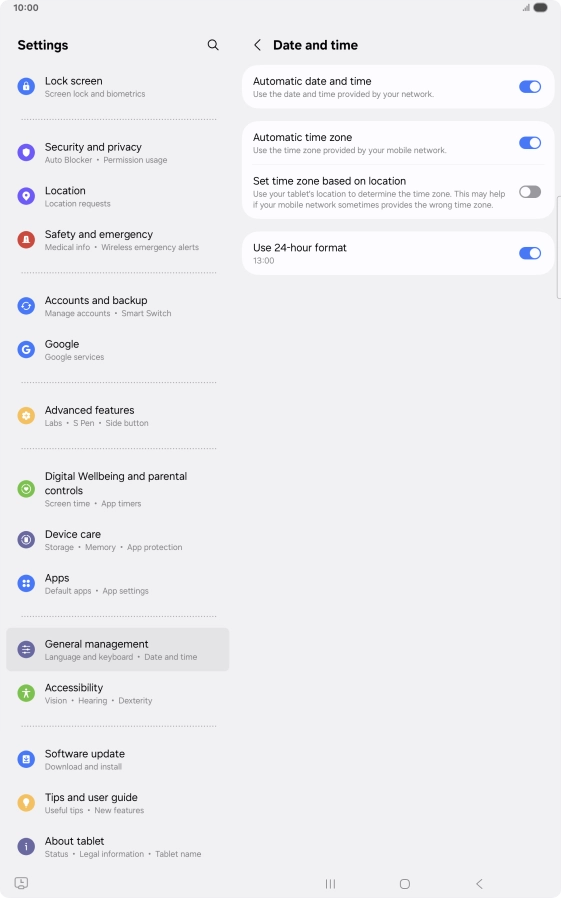 Press the Home key to return to the home screen. Press the Home key to return to the home screen.