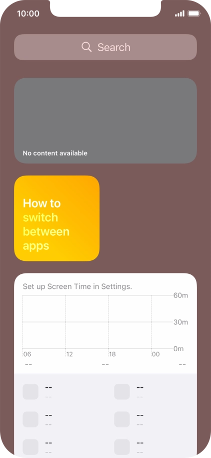 Press and hold the required Widget Stack. Press and hold the required Widget Stack.
