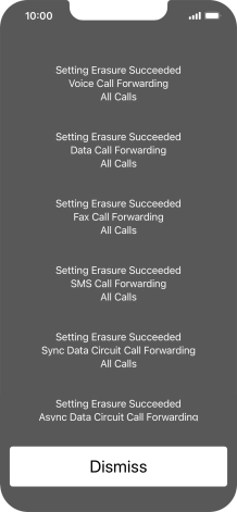 Press Dismiss. Press Dismiss.