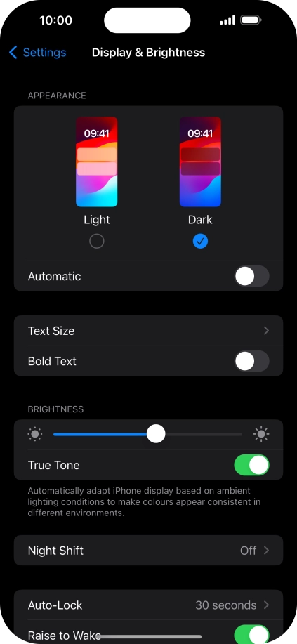 Press the indicator next to Press the indicator next to