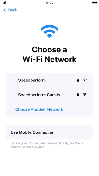 Press the required Wi-Fi network. Press the required Wi-Fi network.