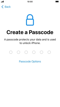 Press Passcode Options. Press Passcode Options.