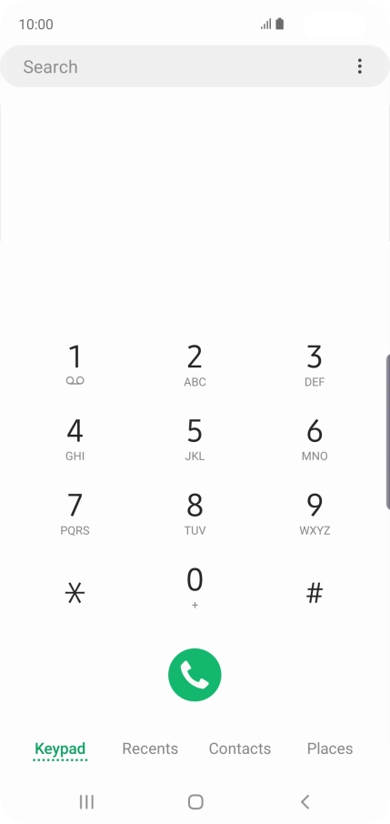 Press the menu icon. Press the menu icon.