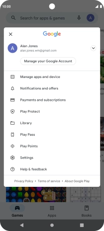 Press Settings. Press Settings.