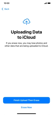 Press Erase Now. Press Erase Now.