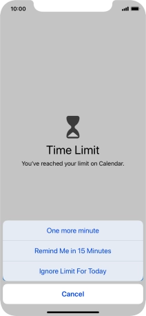 Press the required setting. Press the required setting.
