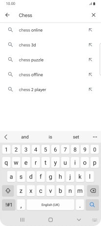 Key in the name or subject of the required app and press the search icon. Key in the name or subject of the required app and press the search icon.