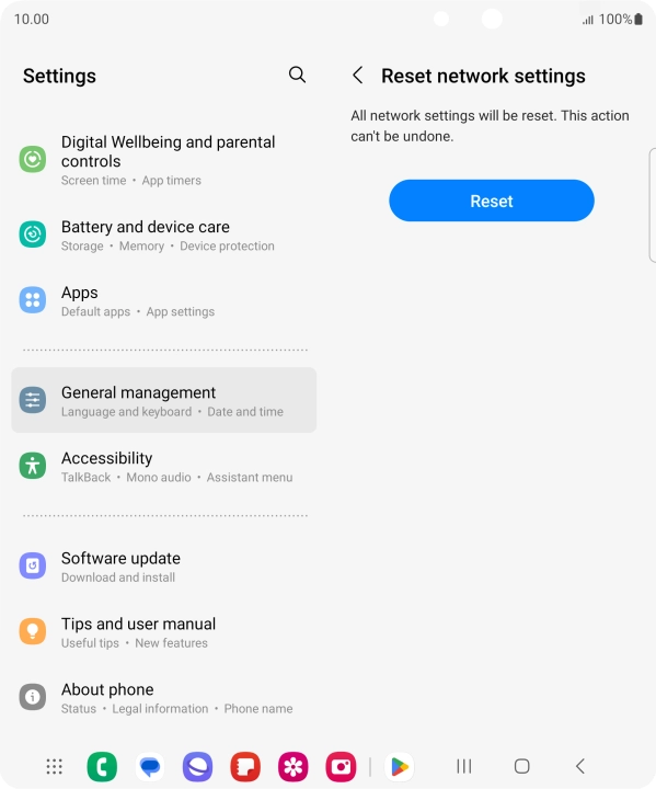 Press Reset. Press Reset.