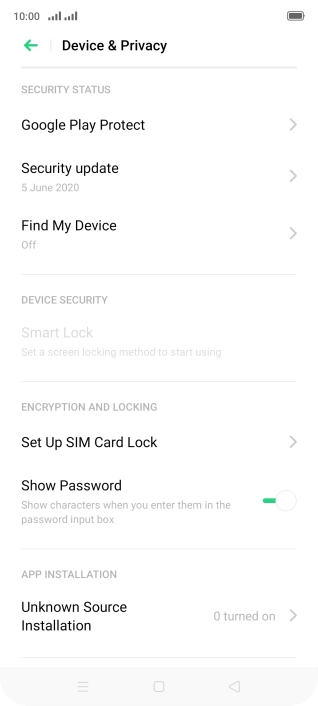 Press Set Up SIM Card Lock. Press Set Up SIM Card Lock.