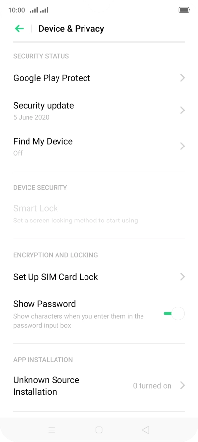 Press Set Up SIM Card Lock. Press Set Up SIM Card Lock.