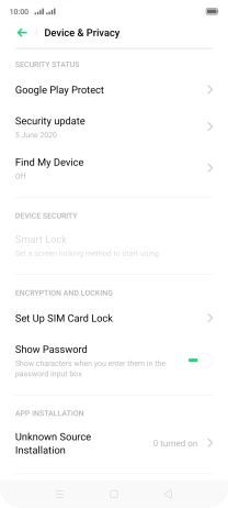 Press Set Up SIM Card Lock. Press Set Up SIM Card Lock.