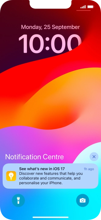 Press the required notification and follow the instructions on the screen to use the selected function. Press the required notification and follow the instructions on the screen to use the selected function.