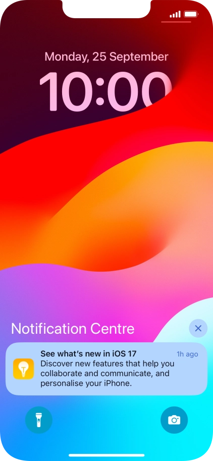 Press the required notification and follow the instructions on the screen to use the selected function. Press the required notification and follow the instructions on the screen to use the selected function.
