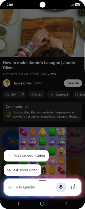 Press Ask about video. Press Ask about video.