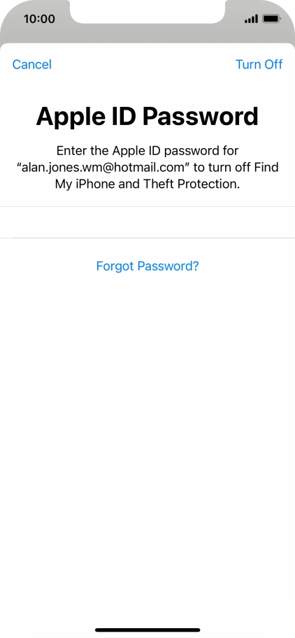 Press Turn Off. Press Turn Off.