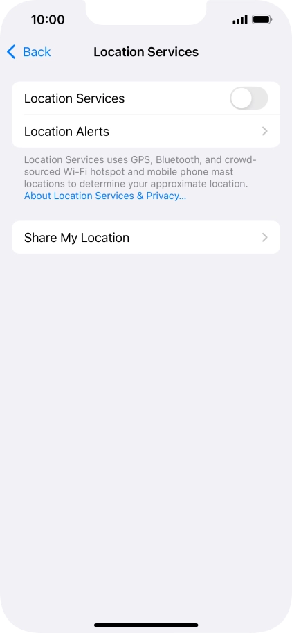 Press the indicator next to Press the indicator next to