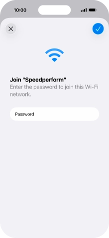 Press the confirm icon. Press the confirm icon.