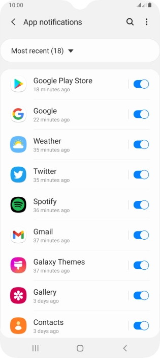 Press the drop down list. Press the drop down list.