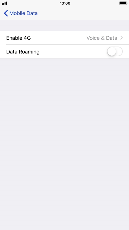 Press Enable 4G. Press Enable 4G.