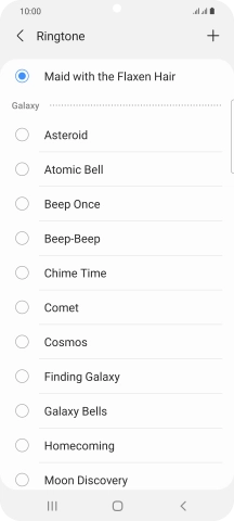 Press the Home key to return to the home screen. Press the Home key to return to the home screen.