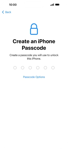 Press Passcode Options. Press Passcode Options.