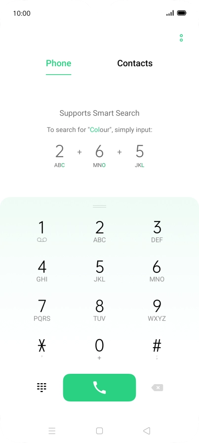 Press the menu icon. Press the menu icon.