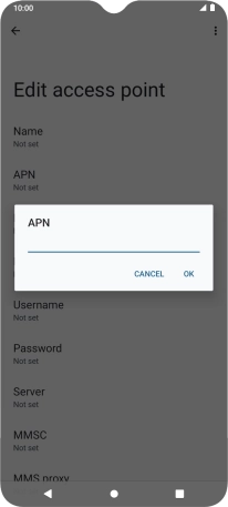 Key in live.vodafone.com and press OK. Key in live.vodafone.com and press OK.