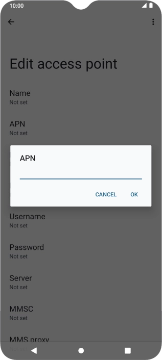 Key in live.vodafone.com and press OK. Key in live.vodafone.com and press OK.