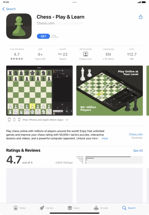 Press GET and follow the instructions on the screen to install the app. Press GET and follow the instructions on the screen to install the app.