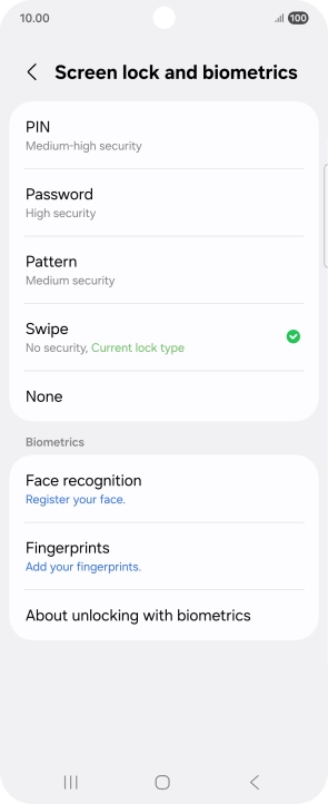 Press Fingerprints. Press Fingerprints.