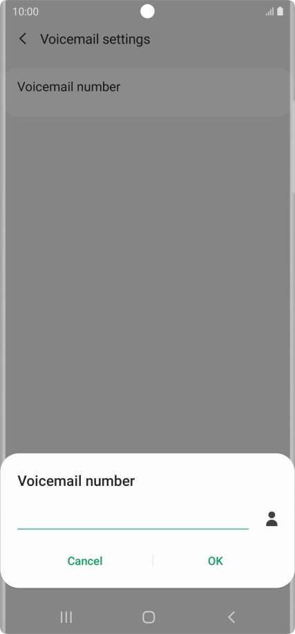 Key in +61414121121 and press OK. Key in +61414121121 and press OK.