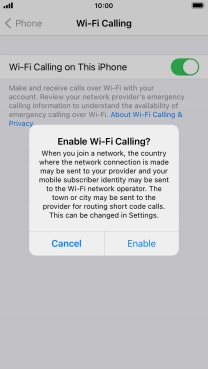 If you turn on the function, press Enable. If you turn on the function, press Enable.