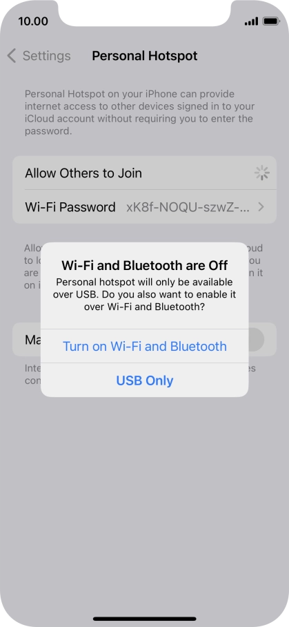 If Wi-Fi is turned off, press Turn on Wi-Fi and Bluetooth. If Wi-Fi is turned off, press Turn on Wi-Fi and Bluetooth.