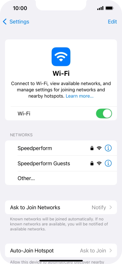 Press the required Wi-Fi network and key in the password for the Wi-Fi network. Press the required Wi-Fi network and key in the password for the Wi-Fi network.