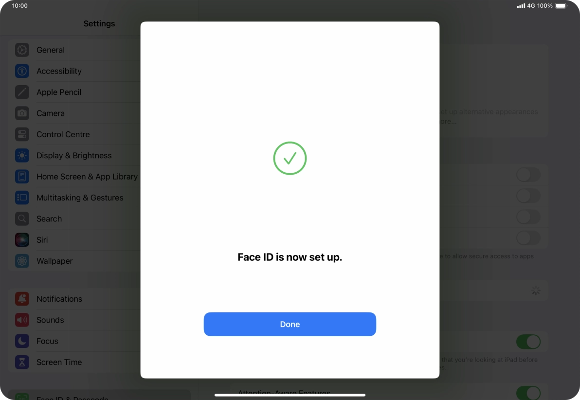 Press Done. If you haven't previously selected a lock code, key in a code of your own choice twice. Press Done. If you haven't previously selected a lock code, key in a code of your own choice twice.