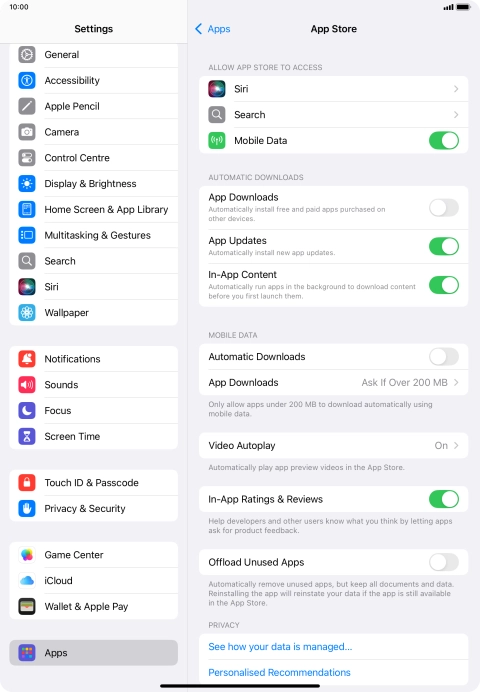 Press the indicator next to Press the indicator next to