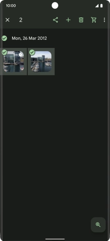 Press the share icon. Press the share icon.