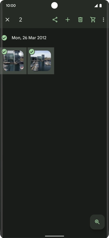 Press the share icon. Press the share icon.