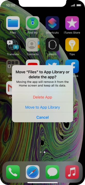Press Delete App. Press Delete App.