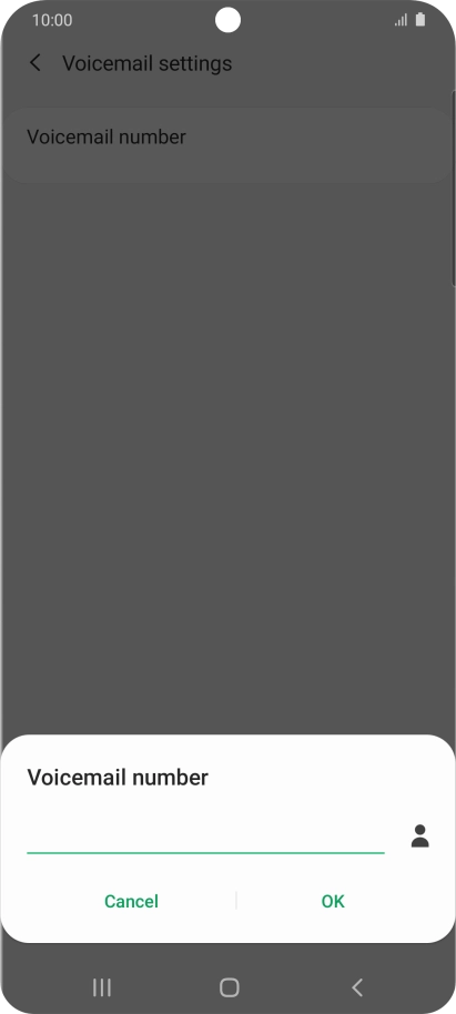 Key in +61414121121 and press OK. Key in +61414121121 and press OK.