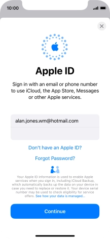 Press Continue. Press Continue.