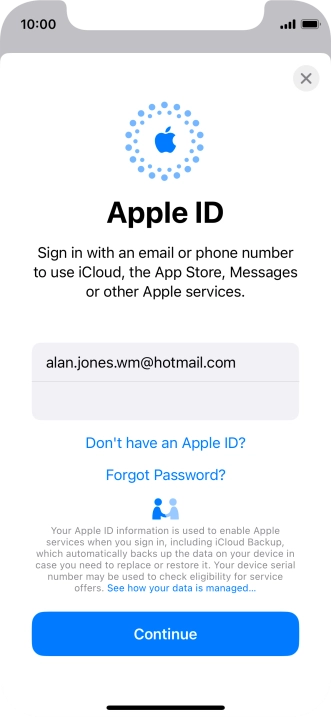 Press Continue. Press Continue.