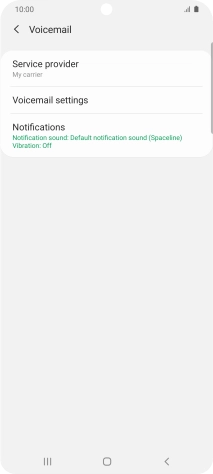 Press Voicemail settings. Press Voicemail settings.