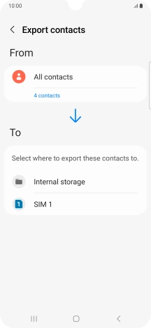 Press the name of the SIM. Press the name of the SIM.