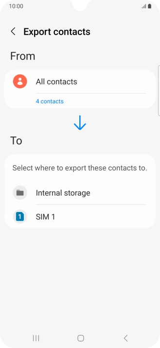 Press the name of the SIM. Press the name of the SIM.