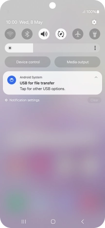 Press Tap for other USB options.. Press Tap for other USB options..