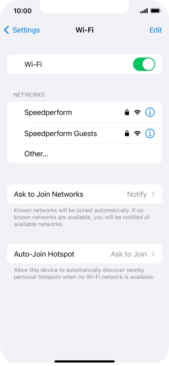 Press the required Wi-Fi network and key in the password for the Wi-Fi network. Press the required Wi-Fi network and key in the password for the Wi-Fi network.